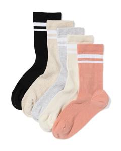 HEMA Damessokken Sportief - 5 Paar Terra (terra)