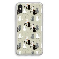 Katten: iPhone X Transparant Hoesje