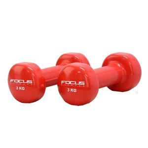 Vinyl Dumbbells - Focus Fitness - 2 x 3 kg