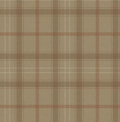 Dutch Wallcoverings Sauvage Ruit - Beige/Rood
