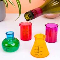 Laboratorium shotglaasjes (set van 4)