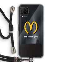I'm lovin' you: Huawei P40 Lite Transparant Hoesje met koord