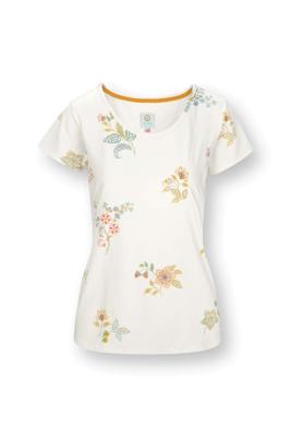 Pip Studio Tilly Top Korte Mouw Blossom Chique Wit M