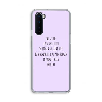 Relatief: OnePlus Nord Transparant Hoesje