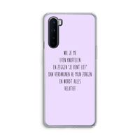 Relatief: OnePlus Nord Transparant Hoesje