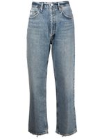 AGOLDE jean droit Lana court - Bleu