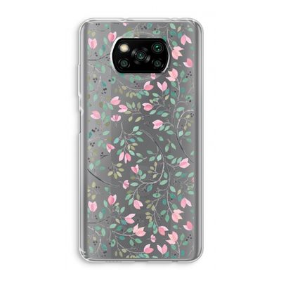 Sierlijke bloemen: Xiaomi Poco X3 NFC Transparant Hoesje