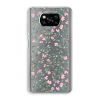 Sierlijke bloemen: Xiaomi Poco X3 NFC Transparant Hoesje