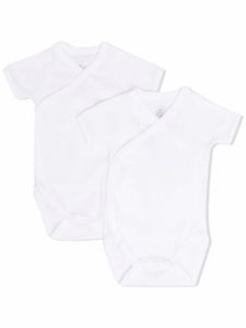 Petit Bateau body à col v - Blanc