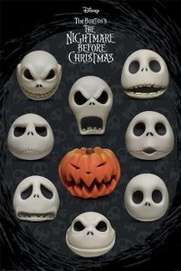 Nightmare Before Christmas Many Faces of Jack Poster 61x91.5cm