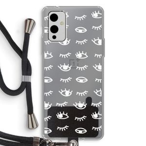 Eye pattern #3: OnePlus 9 Transparant Hoesje met koord