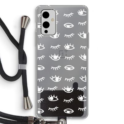 Eye pattern #3: OnePlus 9 Transparant Hoesje met koord
