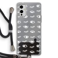 Eye pattern #3: OnePlus 9 Transparant Hoesje met koord