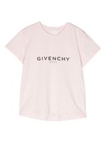 Givenchy Kids t-shirt en coton à logo imprimé - Rose