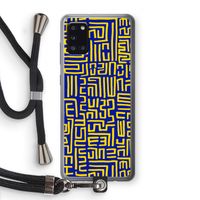 Majorelle Blue Print: Samsung Galaxy A31 Transparant Hoesje met koord