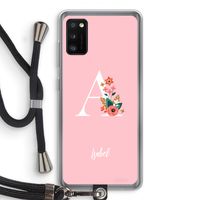 Pink Bouquet: Samsung Galaxy A41 Transparant Hoesje met koord Pink Bouquet: Samsung Galaxy A41 Transparant Hoesje met koord