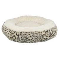 Trixie hondenmand leo soft rond pluche creme / panterprint