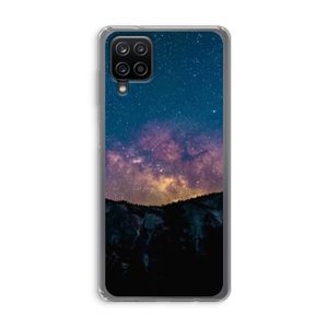Travel to space: Samsung Galaxy A12 Transparant Hoesje