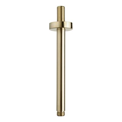 Douchearm Wiesbaden UniMatch Caral | 20 cm | Plafond montage | Messing | Rond | Geborsteld messing PVD