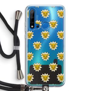 Leeuwenkoppen: Huawei P20 Lite (2019) Transparant Hoesje met koord