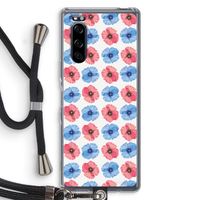 Klaproosjes: Sony Xperia 5 Transparant Hoesje met koord