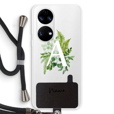 Green Brush: Huawei P50 Transparant Hoesje met koord