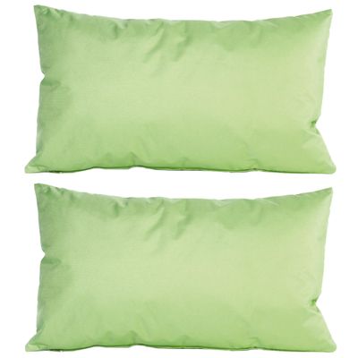 4x Bank/sier kussens voor binnen en buiten in de kleur mintgroen 30 x 50 cm