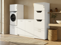 Kast WASHING 1 machine met kast voor wasgoed en kast met werkblad LARGE