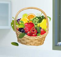 Decoratie sticker fruitmand - thumbnail