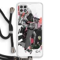 Dissimulation du réel: Samsung Galaxy A22 4G Transparant Hoesje met koord