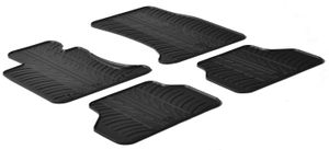 Rubbermatten passend voor BMW 5 serie E60/E61 2004-2010 (T-Design 4-delig + montageclips) GL0358