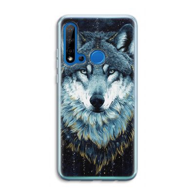 Darkness Wolf: Huawei P20 Lite (2019) Transparant Hoesje