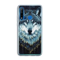 Darkness Wolf: Huawei P20 Lite (2019) Transparant Hoesje