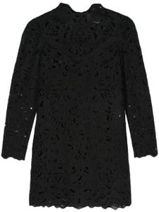 ISABEL MARANT robe courte Daphne à broderie anglaise - Noir