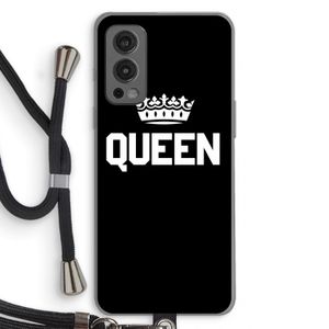 Queen zwart: OnePlus Nord 2 5G Transparant Hoesje met koord