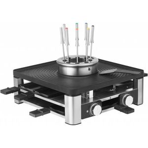 WMF Lumero 415480011 Multigrill Zwart, Chroom