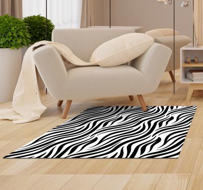 Zebrastreeppatroon Vinyl tapijt met dierenprint