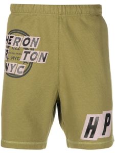 Heron Preston short de sport à patch logo - Vert