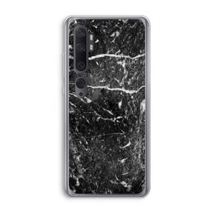 Zwart marmer: Xiaomi Mi Note 10 Transparant Hoesje