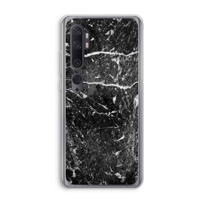 Zwart marmer: Xiaomi Mi Note 10 Transparant Hoesje