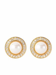Christian Dior Pre-Owned boucles d'oreilles à perles pre-owned (années 1980)