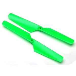 Rotor blade set, green (2)/ 1.6x5mm BCS (2)