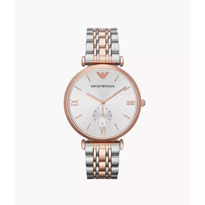 Emporio Armani Herenhorlogevan driekleurig staal met drie wijzers - tweekleurig AR1677