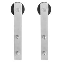 Schuifdeurhanger set Sauva RVS t.b.v. extra d