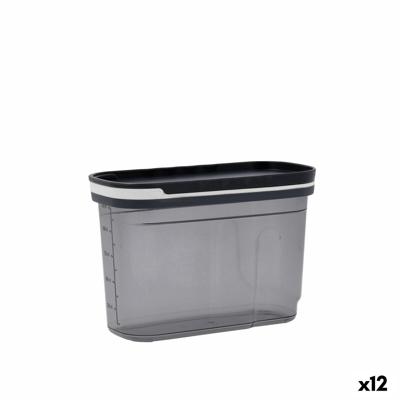 Tin Quid City Met deksel Dispenser 1,2 L Grijs Plastic (12 Stuks)