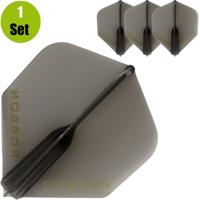 Robson Robson Plus Dartflights - Crystal Clear Zwart