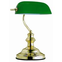 Globo Klassieke bureaulampAntique metaal met groen glas - 2491 Globo Klassieke bureaulampAntique metaal met groen glas - 2491