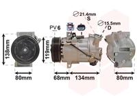 Van Wezel Airco compressor 4301K705 - thumbnail