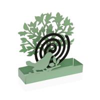 Steun voor anti-muggen spiralen Versa Groen Metaal 5 x 17 x 17 cm Boomstructuur