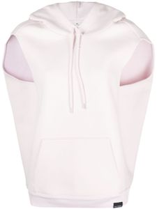 Courrèges hoodie en jersey à logo brodé - Rose